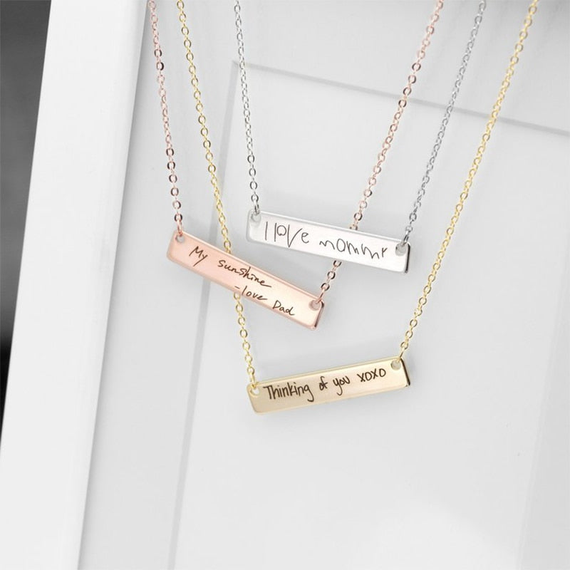Custom Handwriting  Signature Necklace