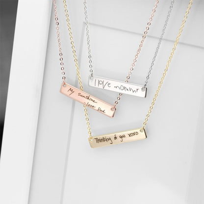 Custom Handwriting  Signature Necklace