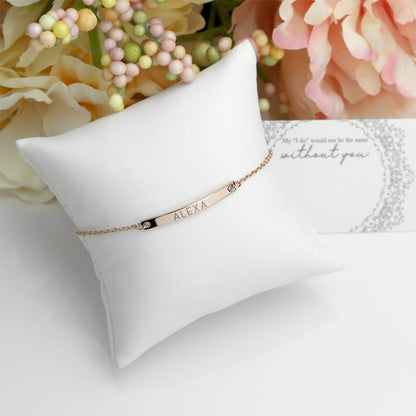 Personalized engraved bracelet