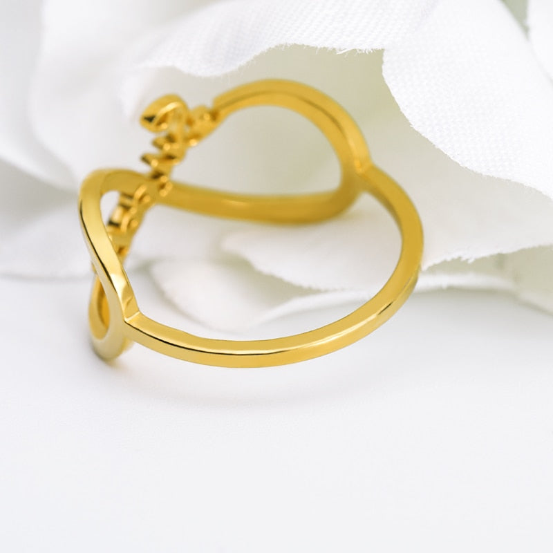 Personalized Infinity Custom Name Rings
