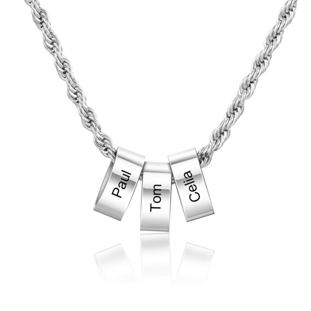 Personalized beads name necklace