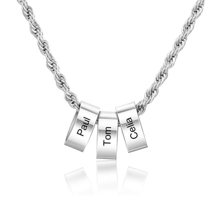 Personalized beads name necklace