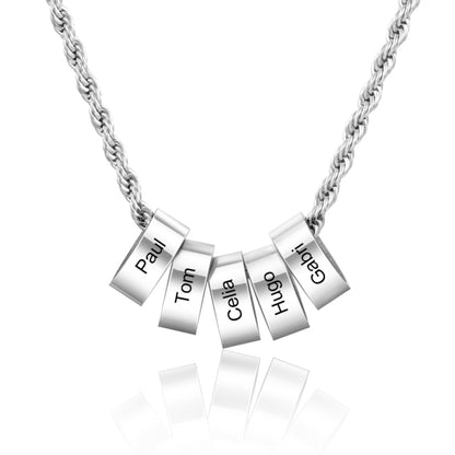 Personalized beads name necklace