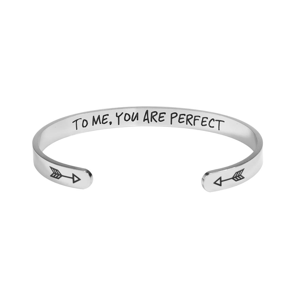Personalized cuff bracelet with engraving