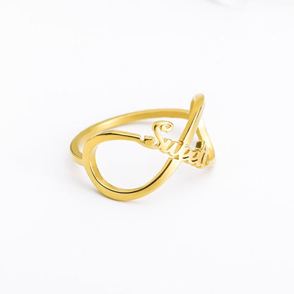 Personalized Infinity Custom Name Rings
