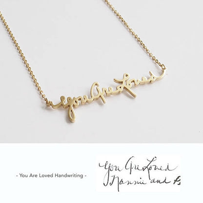 Custom Handwriting name Necklace
