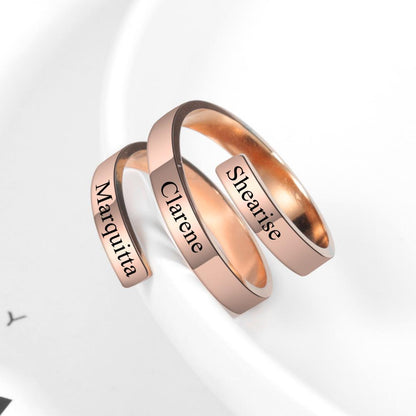 Personalized Three Layer Ring