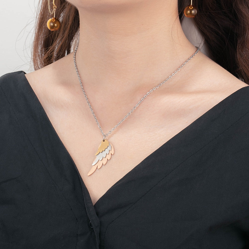 Personalized feather shaped family necklace-multiple name necklace-family name necklace