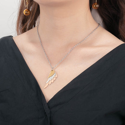 Personalized feather shaped family necklace-multiple name necklace-family name necklace