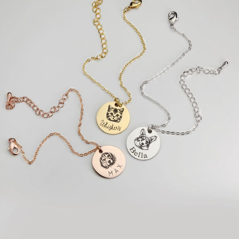 dog photo necklace