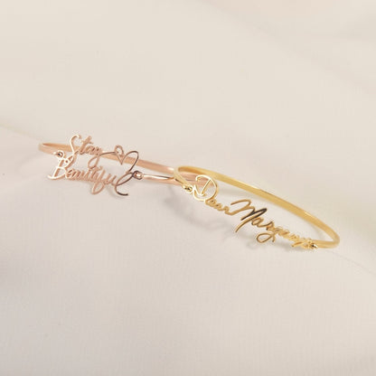 Personalized handwriting bracelet