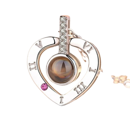 I love you Projection Necklace in 100 languages