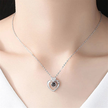 I love you Projection Necklace in 100 languages