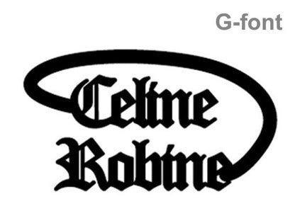 Adjustable Personalized double  Name Rings