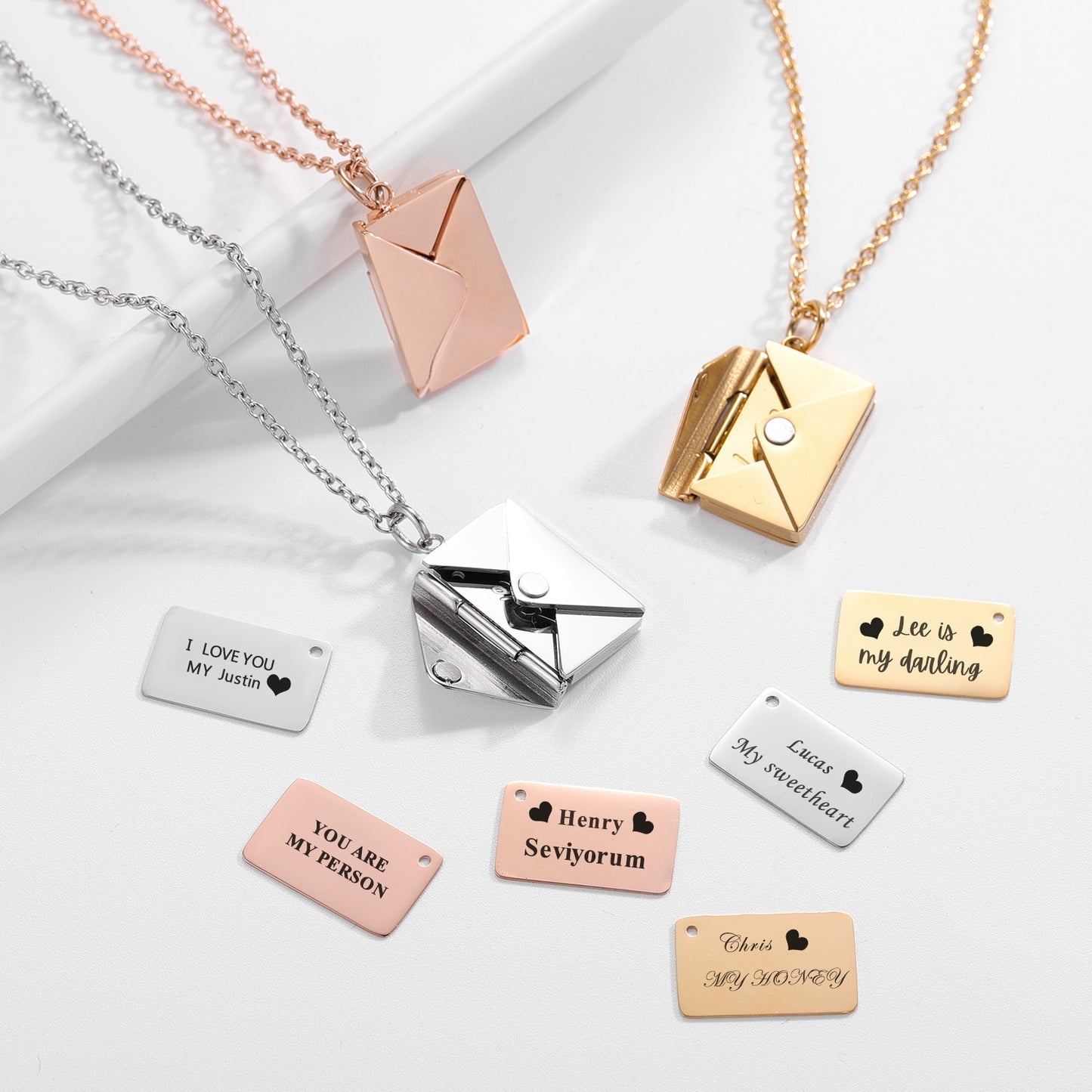 Love Letter Envelope  Necklace