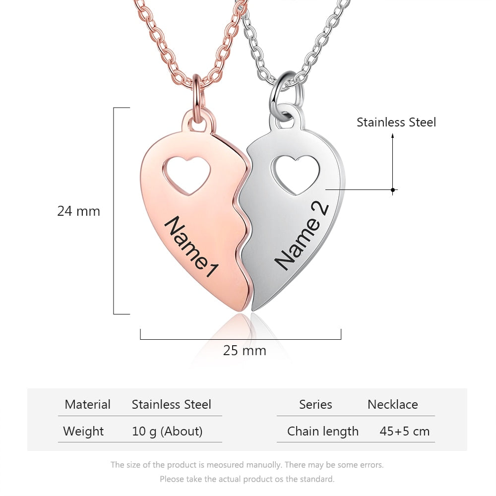Two in one  heart necklace