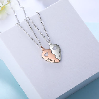 Two in one  heart necklace