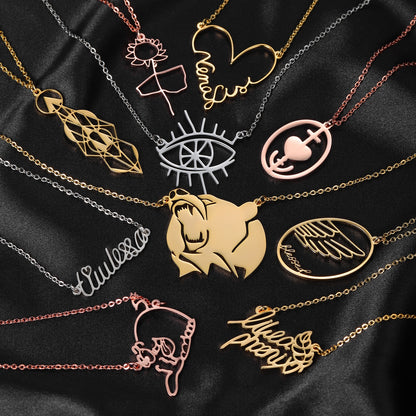 keepsake necklace kids drawing