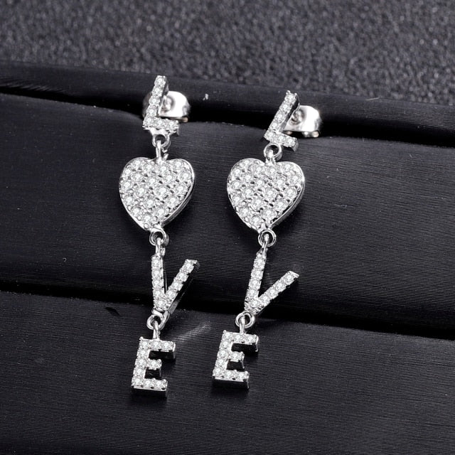 Custom-Made Vertical Name Drop Earrings