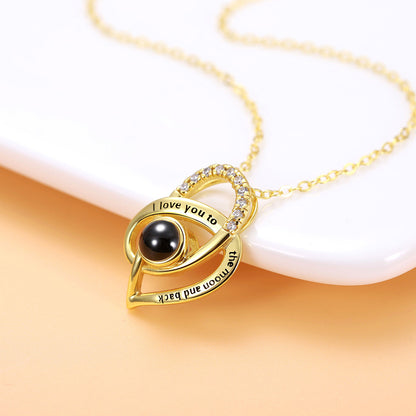 925 Sterling Silver Projection Necklace