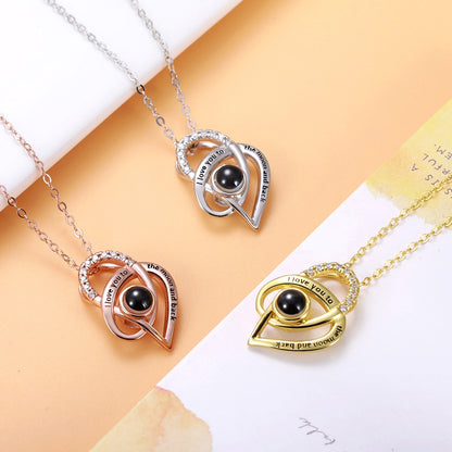 925 Sterling Silver Projection Necklace