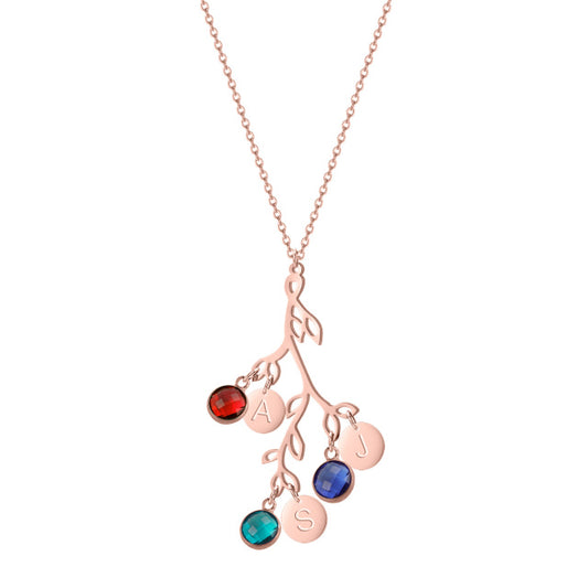 Family necklace for mom